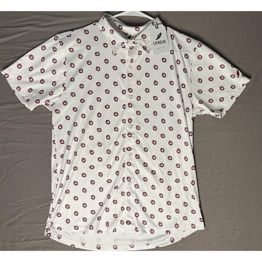 NWT League 91 Mississippi State Bulldogs Cowbell Shirt Men's Size Medium White